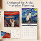 🐱📅 19,842 Sold – 2027 Funny Cat Meme Calendar – Cheerful Painterly Art, Easy Monthly Planning & Gift-Ready 🎁