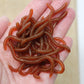 📢📢50% OFF !! ⏰Simulation Earthworm Soft Fishing Lures Shrimp Scented Artificial Worm Baits for Freshwater and Saltwater Pack of 50 or 100