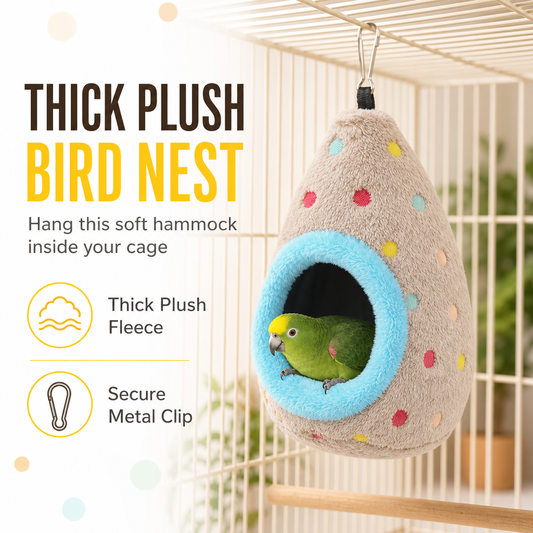 Hanging Bird Nest Hammock – Warm cotton & egg‑shaped comfort ✨