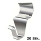 Heavy Duty 304 Stainless Steel Vinyl Siding Hooks – No-Drill Seam Slide Installation, Slim Low-Profile Design & Rust-Resistant Construction – 10 or 20 Pieces for Lightweight Decor 🔩