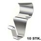 Heavy Duty 304 Stainless Steel Vinyl Siding Hooks – No-Drill Seam Slide Installation, Slim Low-Profile Design & Rust-Resistant Construction – 10 or 20 Pieces for Lightweight Decor 🔩