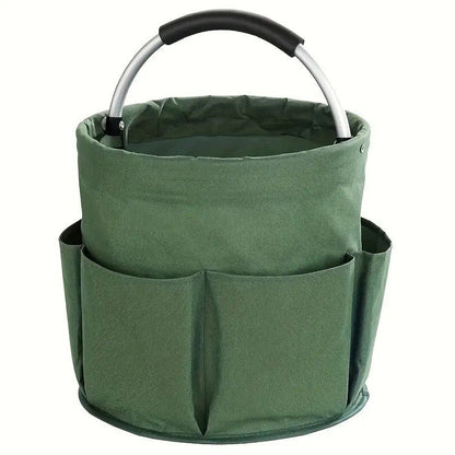 🧺 Foldable Storage Basket – Pockets, premium fabric & 28x28cm ✨