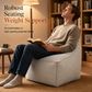 ⏰Storage Stool Cover: Fill with Clothes, 100kg Support, Wide Zipper, Washable, 45x45x23cm