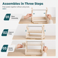 📢📢40% OFF !! ⏰ Multi-Layer Steel Dish Drying Rack – Vertical Storage, Drip Tray, Tool-Free Install ✨