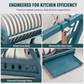📢📢40% OFF !! ⏰ Multi-Layer Steel Dish Drying Rack – Vertical Storage, Drip Tray, Tool-Free Install ✨