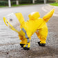 ☔ Cute Full Wrap Pet Rain Coat with Mask – Waterproof, Windproof, Full Coverage ✨