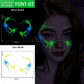 📢 BUY 1 GET 1 FREE !! ✨ Halloween Luminous Face Tattoo Stickers – Glow In Dark, Waterproof, Easy Apply 🎃