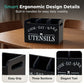 🪵 “Cook Eat Bake” Wooden Organizer Box – Large Storage, Portable Handles, Rustic Charm ✨