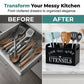 🪵 “Cook Eat Bake” Wooden Organizer Box – Large Storage, Portable Handles, Rustic Charm ✨