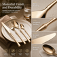 🥂304 Stainless Steel Cutlery Set – Elegant Slim-Design Knives, Forks & Spoons