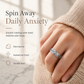 📢📢40% OFF !! ⏰Silver Titanium Steel Spinner Ring with God Is Within Her She Will Not Fall Engraving