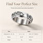 📢📢40% OFF !! ⏰Silver Titanium Steel Spinner Ring with God Is Within Her She Will Not Fall Engraving