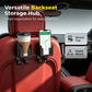 🚗🥤Headrest-Mounted Multi-Purpose Car Organizer | ABS Dual Hooks with Cup Holder🪝
